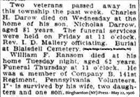 Ransom, William (Civil War Veteran)